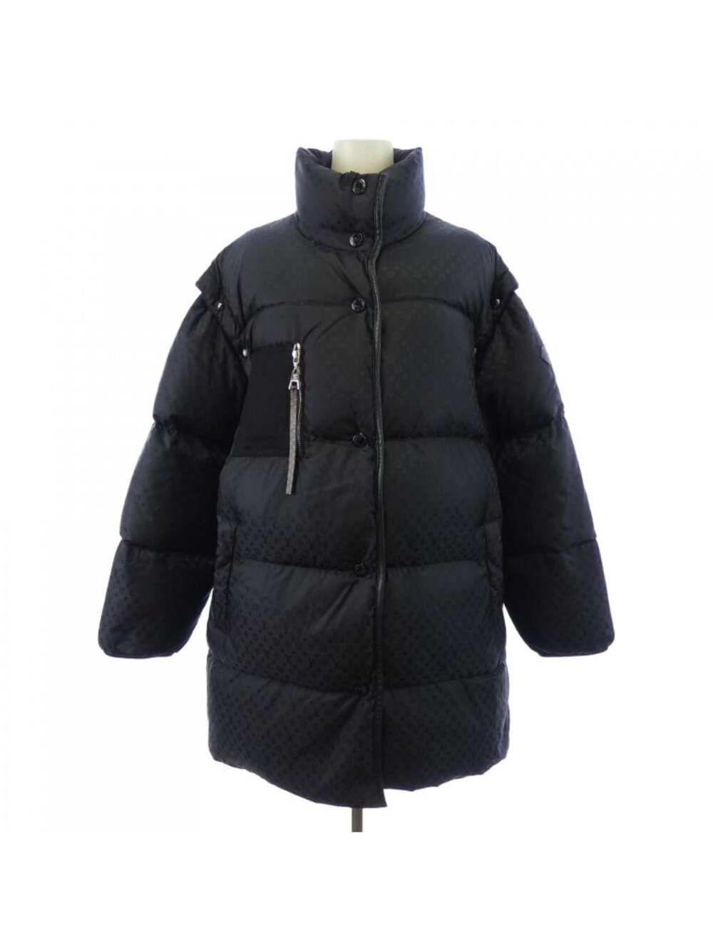 Louis Vuitton Monogram Slap Sleeve Oversized Down Coat